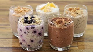 Overnight Oats – 5 Easy amp Healthy Recipes [upl. by Ayanad709]