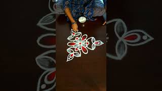 Simple Flower Rangoli [upl. by Laemsi994]