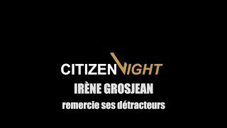 Irene Grosjean remercie ses détracteurs [upl. by Nilram626]