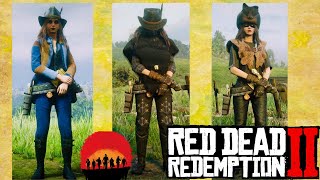 Red Dead Redemption 2 Online Female outfitsnaturalist Part 2 [upl. by Lonne]