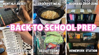 2024 BACK TO SCHOOL PREP  CLEANING DECLUTTERING ORGANIZING  CROCKPOT MEAL [upl. by Essyle575]