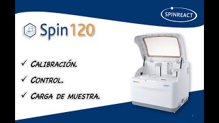 CALIBRACIÓN CONTROL Y CARGA DE MUESTRAS EN SPIN 120 [upl. by Darrill289]