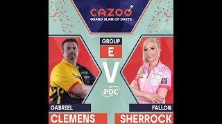 PDC Grand Slam of Darts 2021 11 16  Gabriel Clemens vs Fallon Sherrock  HUN [upl. by Reiss415]