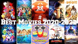 My Top 10 Best Animation Movies 2020  2022 [upl. by Adnohser]