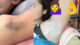 Underarms waxing  How to remove underarms wax  armpit waxing [upl. by Stalder904]