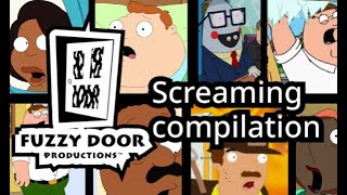 Fuzzy Door Productions Cartoons Screaming Compilation [upl. by Conlan937]