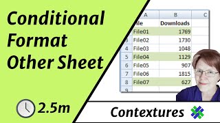 Conditional Formatting Other Sheet [upl. by Chastain]