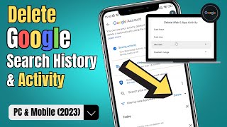 How to Delete Google Search Activity History in 2023 Laptop amp Mobile [upl. by Rori]