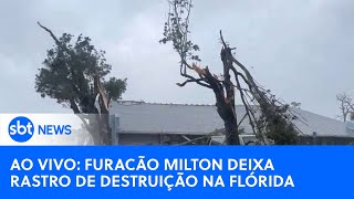 🔴 AO VIVO  Veja estragos deixados pela passagem do furacão Milton na Flórida [upl. by Elitnahc]