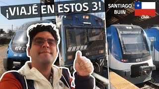 Viajé en estos TRENES DE SANTIAGO DE CHILE  SFE400  UT400R  XM  Ando en Tren [upl. by Lekzehcey75]