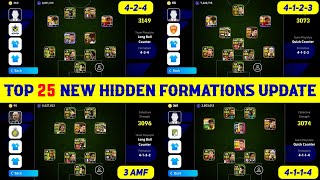 Top 25 Hidden Formations Update In eFootball 2024 Mobile  424 Formation Available 🤔 [upl. by Nimesh]