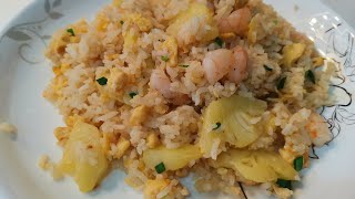 Easy and quick pineapple fried rice with shrimp [upl. by Aihtenak74]