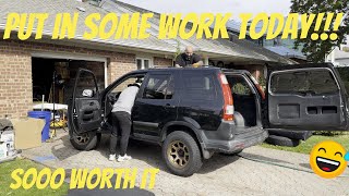 BUILDING a HONDA CRV  EP4 [upl. by Ahsimot611]