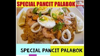 HOW TO COOK SPECIAL PANCIT PALABOK  PANCIT PALABOK RECIPE  NOODLE DISH WITH SEAFOOD INGREDIENTS [upl. by Namialus]