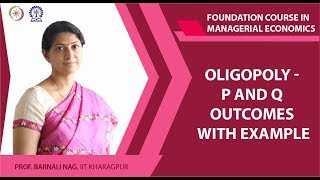 Oligopoly  P and Q Outcomes with Example [upl. by Gard]