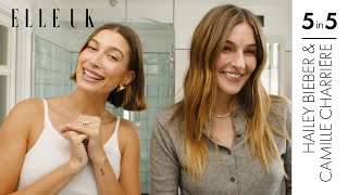 Hailey Bieber And Camille Charrière Share Their LA Vs French Girl Skincare Routines  Elle UK [upl. by Ennelram]