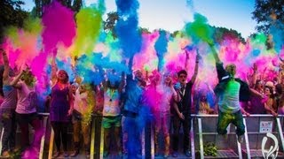 Holi FESTIVAL OF COLORS GoPro Hero3 Leverkusen Germany HD 1080p [upl. by Genevra4]