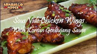 How to Make Sous Vide Chicken Wings with Korean Gochujang Sauce [upl. by Leaj]