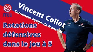 Rotations défensives dans le jeu à 5 Rotating Defense with 5 Players par Vincent Collet [upl. by Ultan]