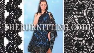 Crochet Wrap With Pineapple Motif Model 12 Free Patterns [upl. by Auop]