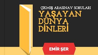 💢 YAŞAYAN DÜNYA DİNLERİ ÇIKMIŞ ARASINAV SORULARI 🗯️ İLAHİYAT ÇIKMIŞ SORULAR 📚 [upl. by Nyrret]