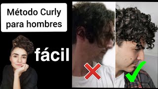 ¡MÉTODO CURLY PARA HOMBRES  RUTINA FÁCIL DE RIZOS PARA HOMBRES [upl. by Lipscomb]