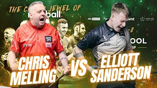 CHRIS MELLING VS ELLIOT SANDERSON  WORLD POOL CHAMPIONSHIP 2024 billiards 9ball 9ballpool [upl. by Fina]