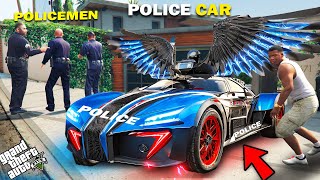 GTA 5  I Stole The Fastest Police Supercar From Police Near Franklins House GTA 5 Mods [upl. by Novahc]