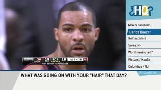 Carlos Boozer Explains Hair on Highly Questionable Interview [upl. by Tracay135]