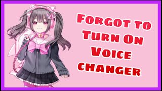 Moenaomii Forgot to turn on Voice Changer 👀 Vtuber [upl. by Giusto]