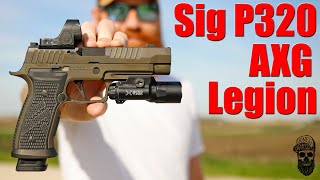 New Sig P320 AXG F 9mm Legion First Shots The Best P320 Yet [upl. by Pich]