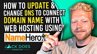 How To Change GoDaddy DNS To Connect Website With Web Hosting Using NameHero [upl. by Atonsah]