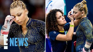 Brazilian Gymnast Flavia Saraiva Competes With Black Eye After Scary Fall  2024 Olympics  E News [upl. by Chapel604]