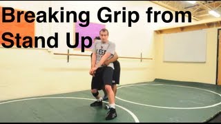 Peeling The Hands Breaking Grip From Stand Up Bottom Wrestling MovesTechniques For Beginners [upl. by Karas]