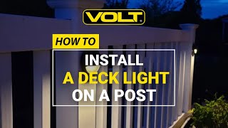 How to Install Deck Lights on a Post  Landscape Lighting Installation Tips [upl. by Irmgard]