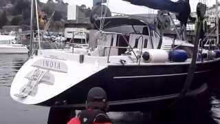 Lifting a Dehler 41 DS Yacht for Boat Survey [upl. by Hemingway]