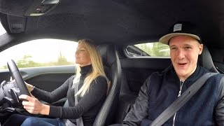 Girl Learns To Drive New Audi R8 [upl. by Kacie]