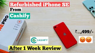 Refurbished iPhone SE from Cashify after 1 Week 😡  3U Tool result Battery health… [upl. by Aneladgam]