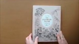 The Flower Year by Leila Duly Colouring Book Flip Through [upl. by Asit]