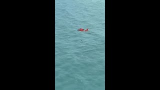 Man Survives Milton Clinging To A Cooler In The Gulf [upl. by Notlim240]