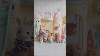 Sylvanian Families Nursery Day Part 2 animation toys sylvanianfamilies stopmotion shorts [upl. by Anaujahs]