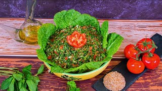 Tabbouleh salát recept nejchutnější a nejzdravěší salát vegan [upl. by Lohman440]