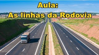 As linhas no asfalto da Rodovia rodovias linhasnoasfalto sinalizaçãodetransito [upl. by Madelle768]