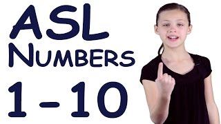 ASL Numbers 110  Sign Language [upl. by Natanoj]