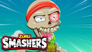 SMASHERS Curse Quake  More Kids Cartoons  Zuru  Smashers World  Animated Stories [upl. by Enylcaj]