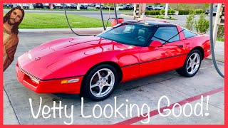 C4 CORVETTE Test Drive and Spring cleaning 2021 update walk around [upl. by Adin]