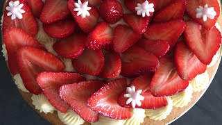 TARTE À LA FRAISE PALET BRETON CITRON VERT 🍋 🍓😋😋 [upl. by Eseila]