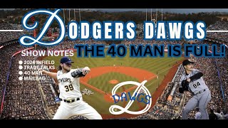 The 40 Man Roster How Will The Dodgers Clear Space [upl. by Ahsrats]