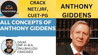 HOW to read ANTHONY GIDDENS for JRF  sociology thinkers sociology unit1 net [upl. by Onilecram525]