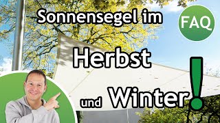 Sonnensegel im Herbst amp Winter  Was bedenken  FAQ â˜€ï¸ Pina [upl. by Rowland]